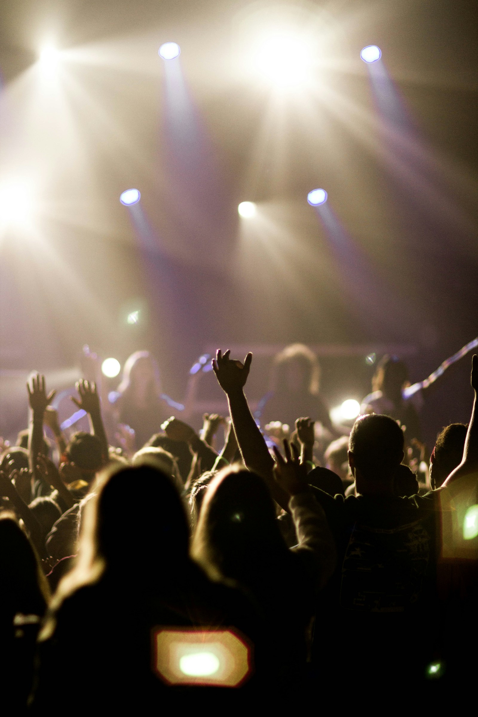 An audience watching a live performance